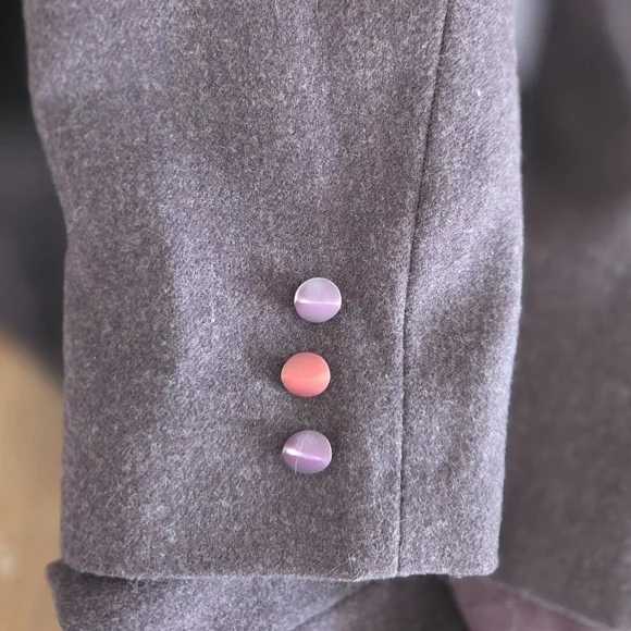 Vintage Pendleton Cropped Wool Jacket Made in USA Womens 12 Purple - Picture 8 of 9